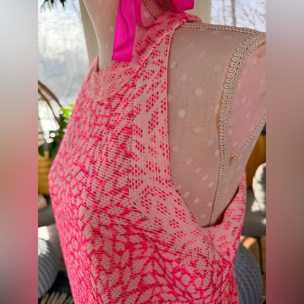 Hutch Pink Patterned Textile Dress - Picture 6 of 6